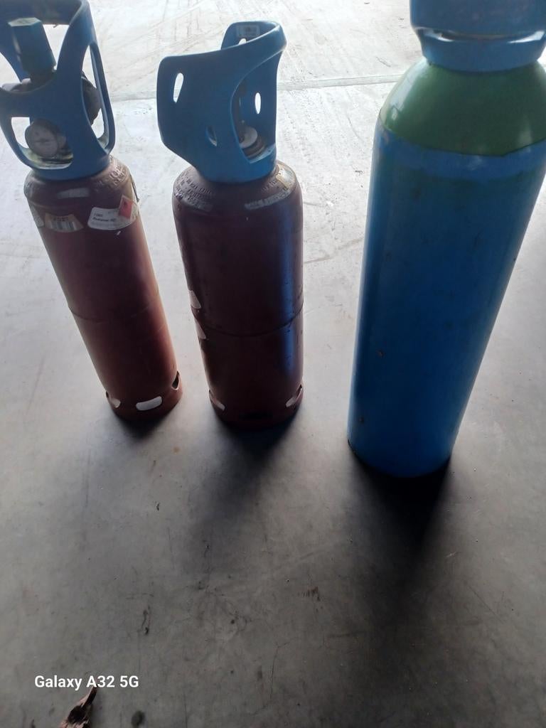 Acetyleen flessen air liquide albee en junior oxyflame, Bricolage & Construction, Enlèvement