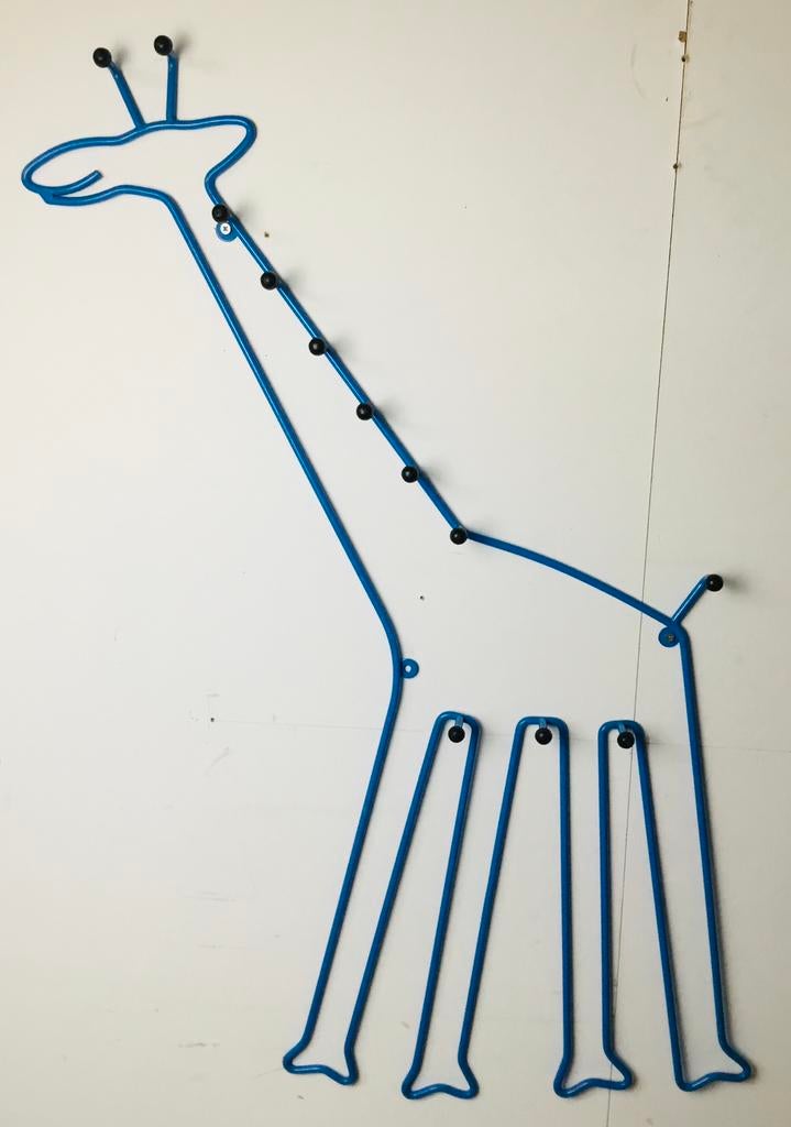 Porte-manteau design vintage IKEA Sprallig girafe 90s, Maison & Meubles, Enlèvement ou Envoi, Portemanteau mural, Utilisé, 100 à 150 cm