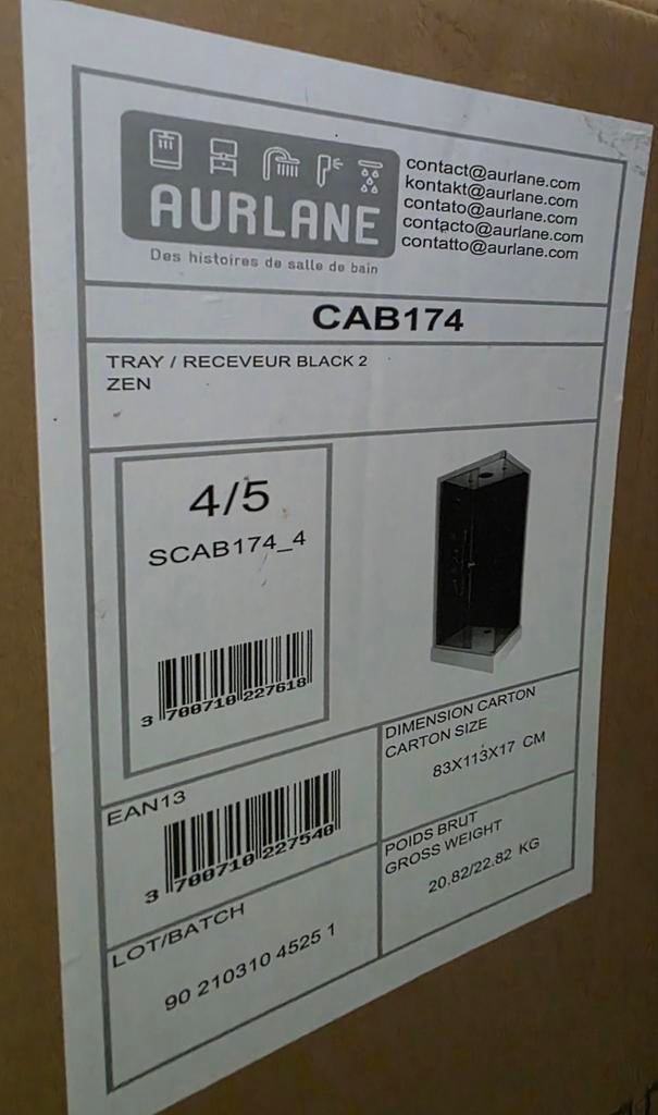 Nieuwe douchecabine, Ophalen