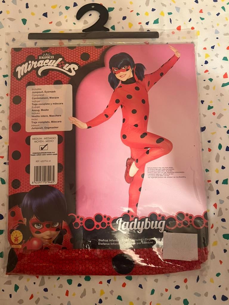 Lieveheersbeestjeskostuum in goede staat 5/6 jaar, Ophalen of Verzenden, Zo goed als nieuw