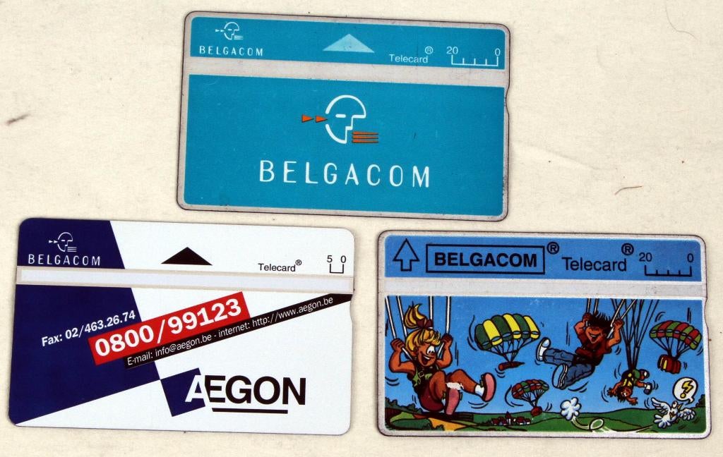 cartes téléphoniques : Belgacom, Collections, Enlèvement ou Envoi