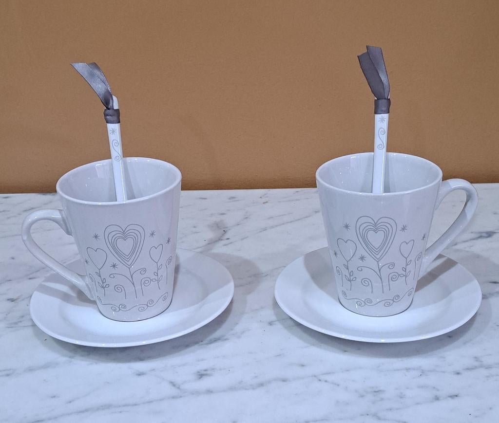 2 belles tasses neuves, idéal pour cadeau, Maison & Meubles, Enlèvement, Neuf
