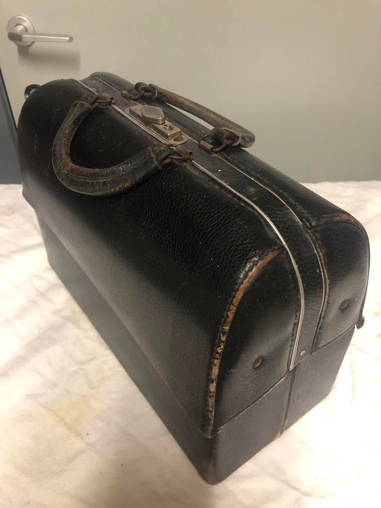Vintage dokterstas, Handtassen en Accessoires, Ophalen, Gebruikt