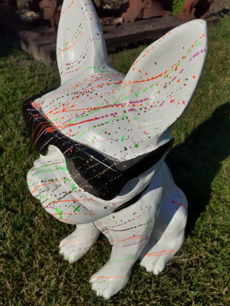 Boule dogue ,bulldog  en résine polychrome, Enlèvement, Neuf