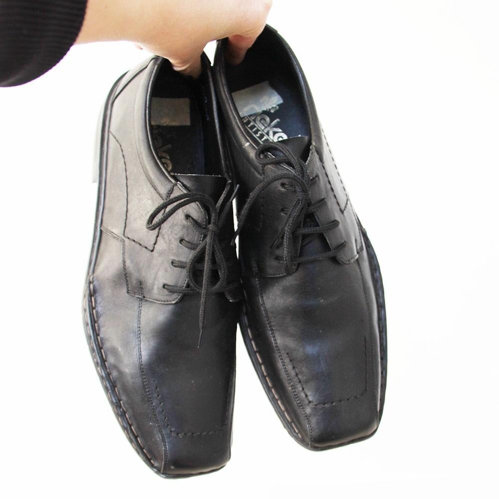 Chaussures en cuir Rieker pour hommes -S13 (taille 45) €75,-, Chaussures à lacets, Comme neuf, Rieker, Noir