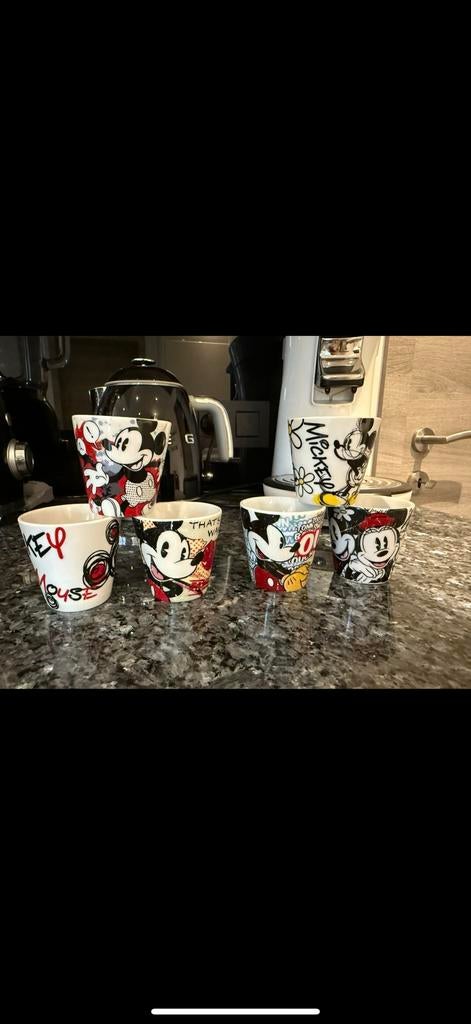 Tasses expresso disney, Overige materialen, Ophalen of Verzenden, Zo goed als nieuw, Overige stijlen