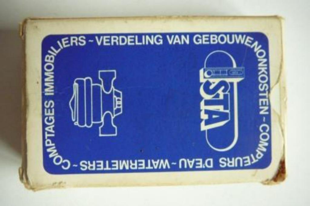 speelkaarten verdeling van gebouwenonkosten - watermeters, Ophalen of Verzenden, Gebruikt, Speelkaart(en)