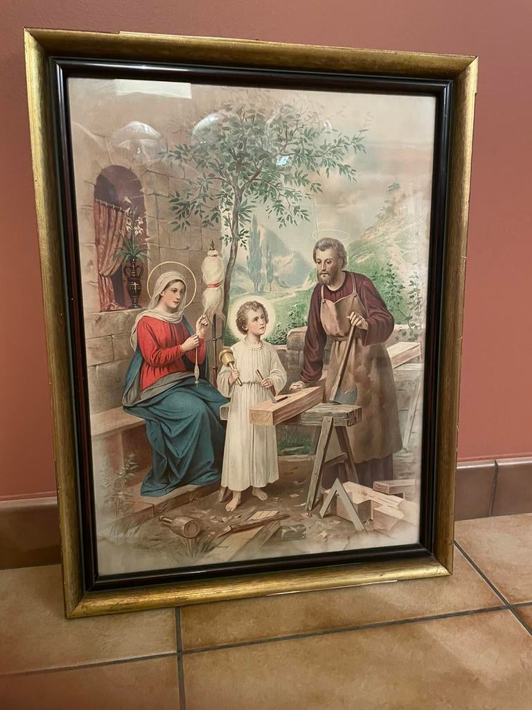 Maria, Jozef, jezus tekening, Antiek en Kunst, Ophalen