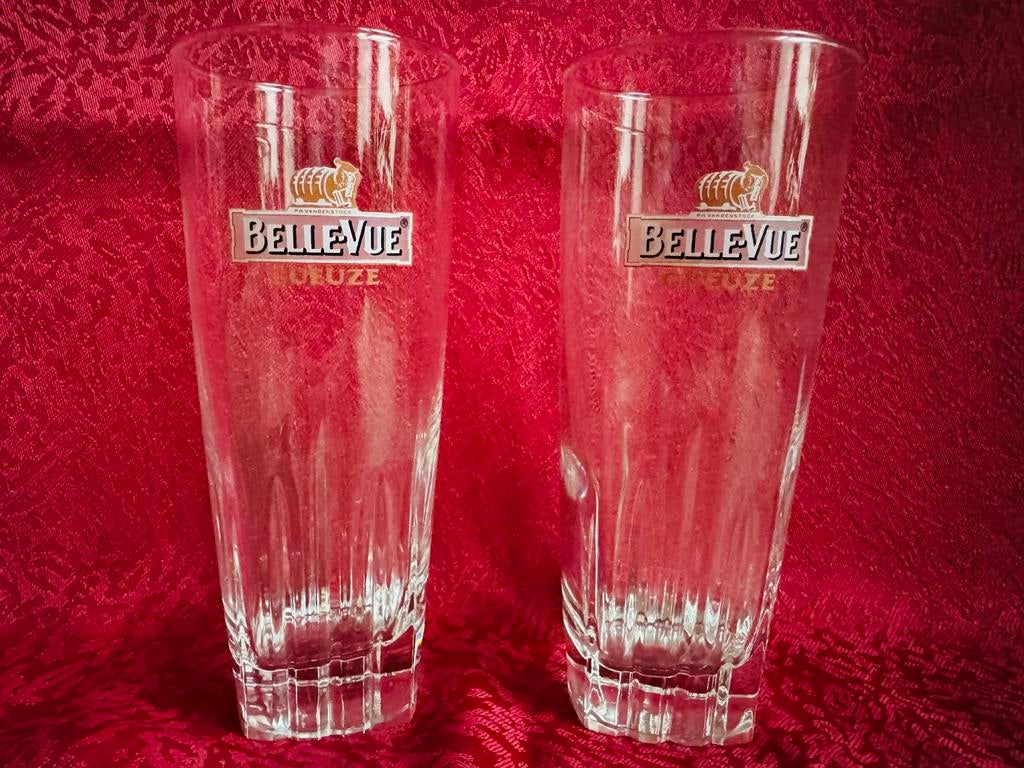 2 geuze glazen, Collections, Enlèvement, Comme neuf, Verre à bière