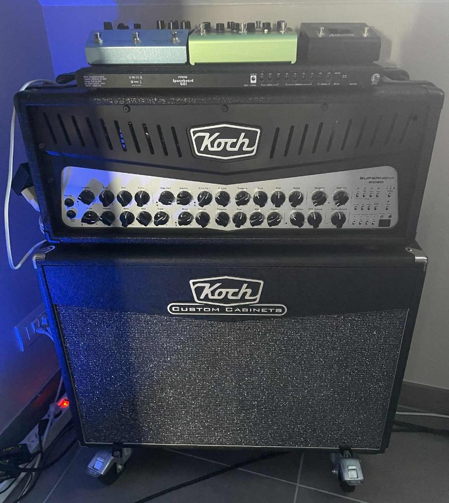 KOCH Supernova 6060 Stereo Tube head/ Cabinet, Muziek en Instrumenten, Versterkers | Bas en Gitaar, Zo goed als nieuw, Gitaar