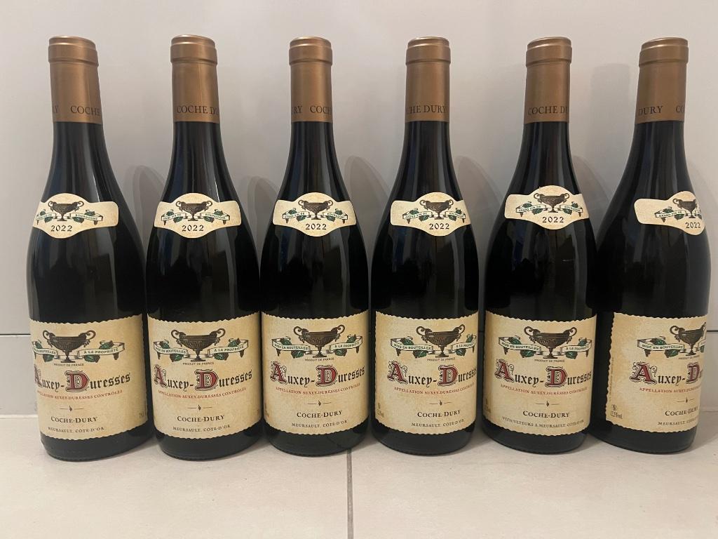 Coche Dury Auxey Duresses 2022 lot de 6 bouteilles, Collections, Vins, Neuf, Pleine, Enlèvement, Vin rouge