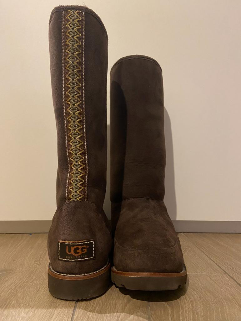 Ugg Australia maat 38 bruin, Kleding | Dames, Ophalen, Hoge laarzen, Bruin, Zo goed als nieuw