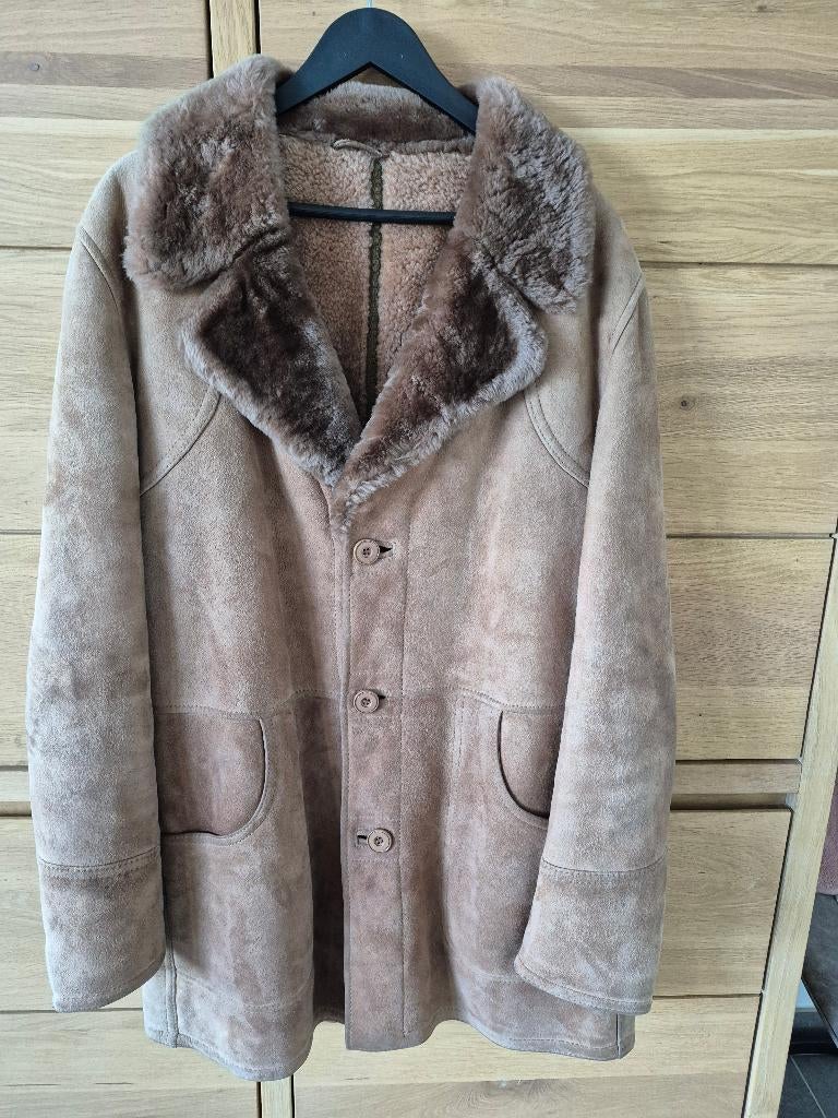 Herenvest omgekeerd schapenvacht, Kleding | Heren, Jassen | Winter, Ophalen, Andere, Bruin, Overige maten