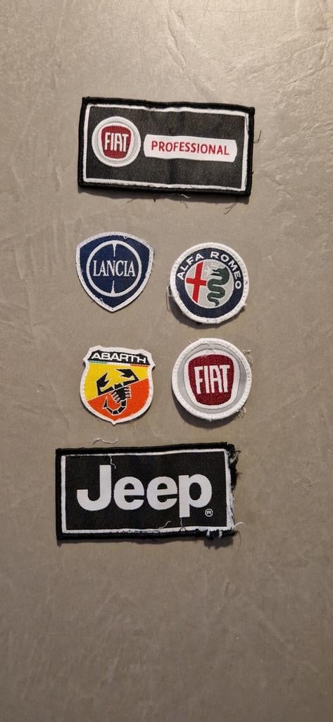 Patchs pour Fiat Lancia Abart Alfa Romeo Jeep, Collections, Enlèvement ou Envoi, Utilisé