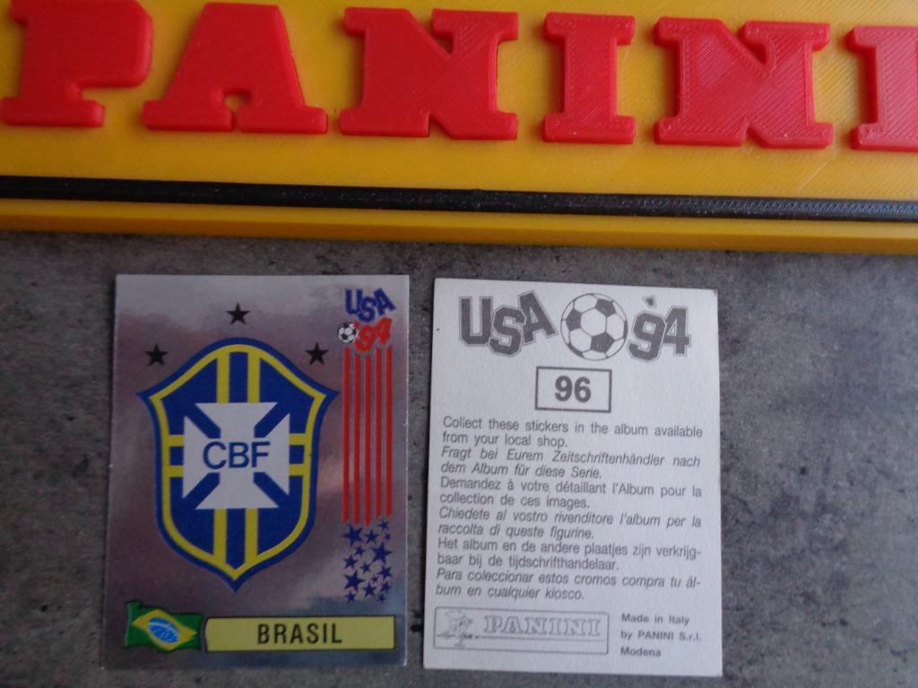 PANINI FOOTBALL AUTOCOLLANT COUPE DU MONDE 94 USA EMBLÈME DE, Enlèvement ou Envoi, Autocollant