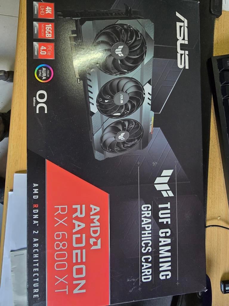 Vend 6800xt tuf, Informatique & Logiciels, Cartes vidéo, Enlèvement ou Envoi