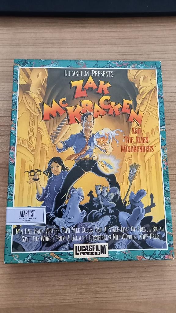 Zak McKracken and the Alien Mind Benders (Atari) Near mint!, Consoles de jeu & Jeux vidéo, Jeux | Atari, Comme neuf, Autres modèles