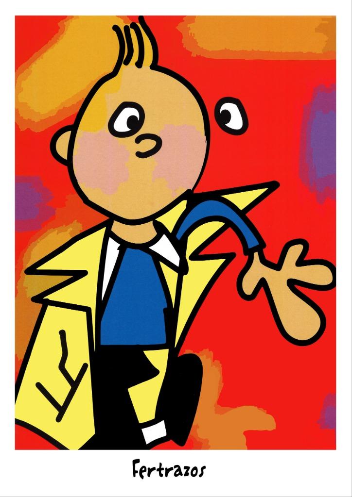 Posters van Kuifje en zijn vrienden (5 posters 30 x 42 cm), Rechthoekig Staand, Nieuw, Ophalen of Verzenden, A1 t/m A3