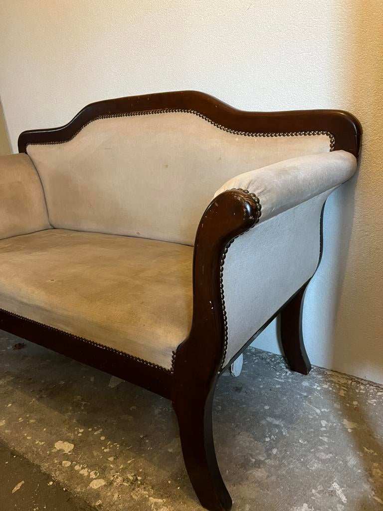 Mooie Antieke Biedermeier sofa, 2-persoons, Antiek en Kunst, Antiek | Meubels | Stoelen en Sofa's, Ophalen