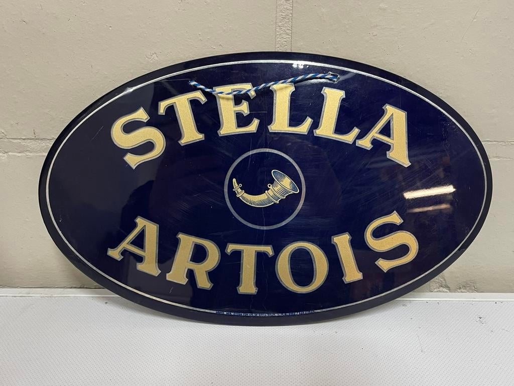 Stella artois glacoide perfect bordje 1959 ( 38 op 23 ), Verzamelen, Ophalen of Verzenden, Zo goed als nieuw