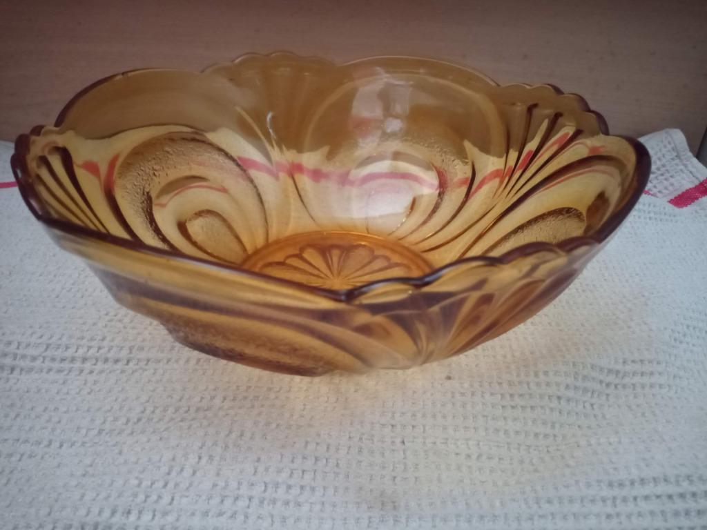 coupe de fruit vintage art déco ambre, Enlèvement