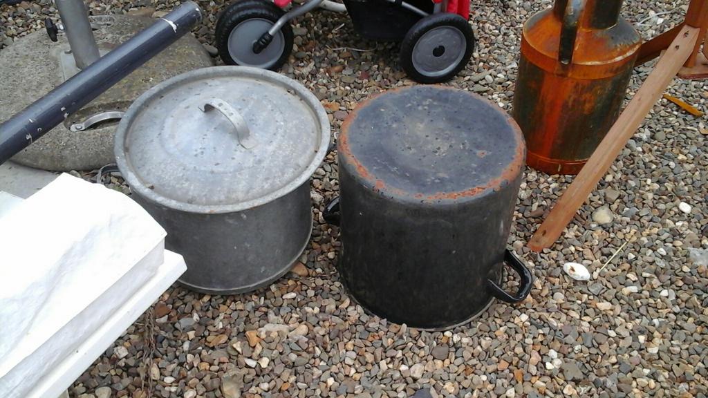 Zinken emmers en zinken bakken, Tuin en Terras, Ophalen of Verzenden, Zo goed als nieuw