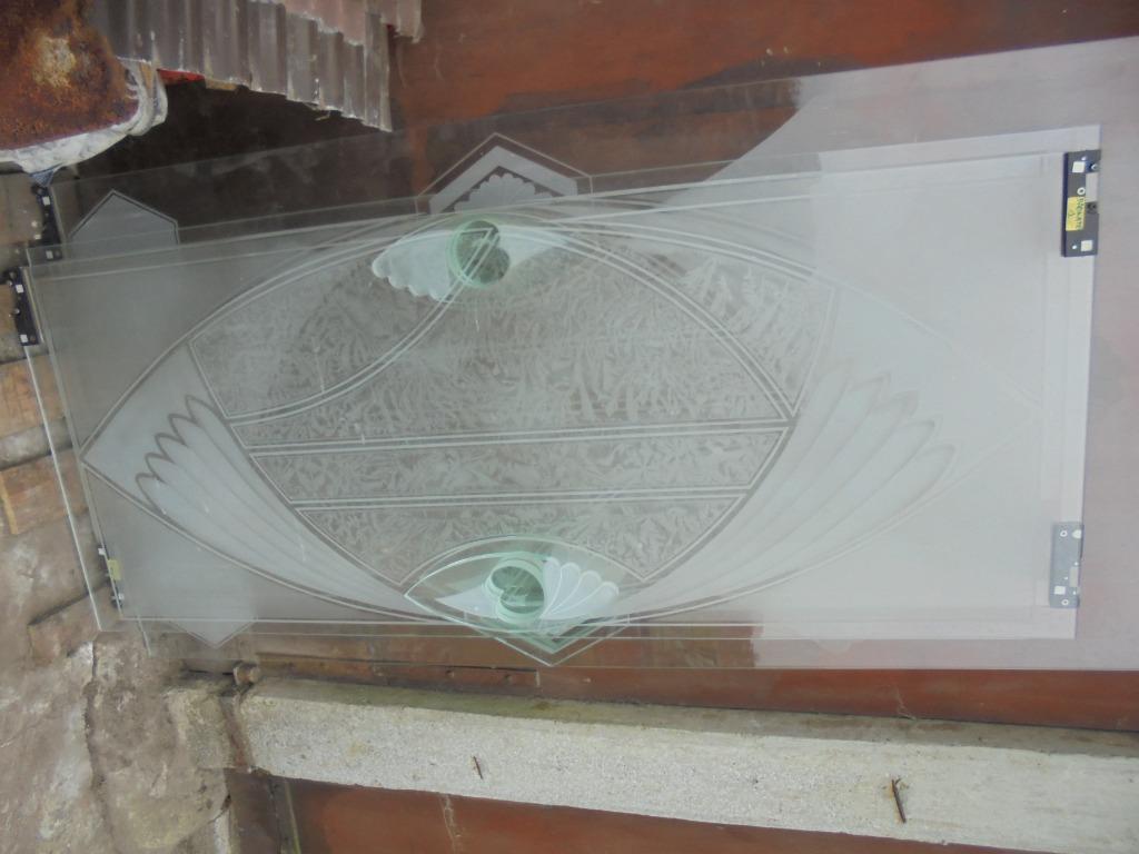 3 glasdeuren van Glass Deco International, Verzamelen, Retro, Huis en Inrichting, Ophalen