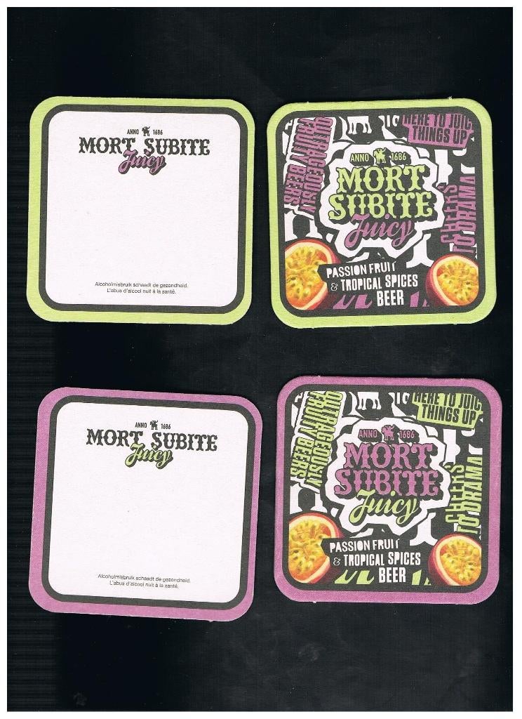 SOUS-VERRES À BIÈRE - MORT SUBITE, Collections, Envoi, Neuf, Sous-bock