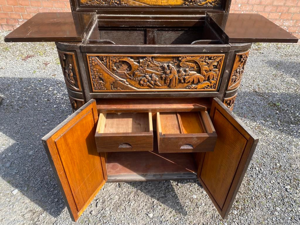 Barmeubel antiek speciaal, Ophalen, Gebruikt, 50 tot 100 cm, Eikenhout