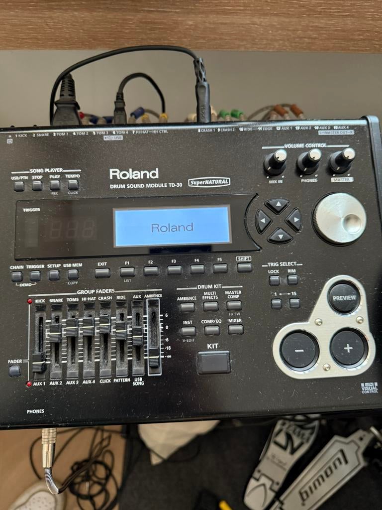 Roland Td-30 drumstel, Muziek en Instrumenten, Drumstellen en Slagwerk, Ophalen, Zo goed als nieuw, Roland