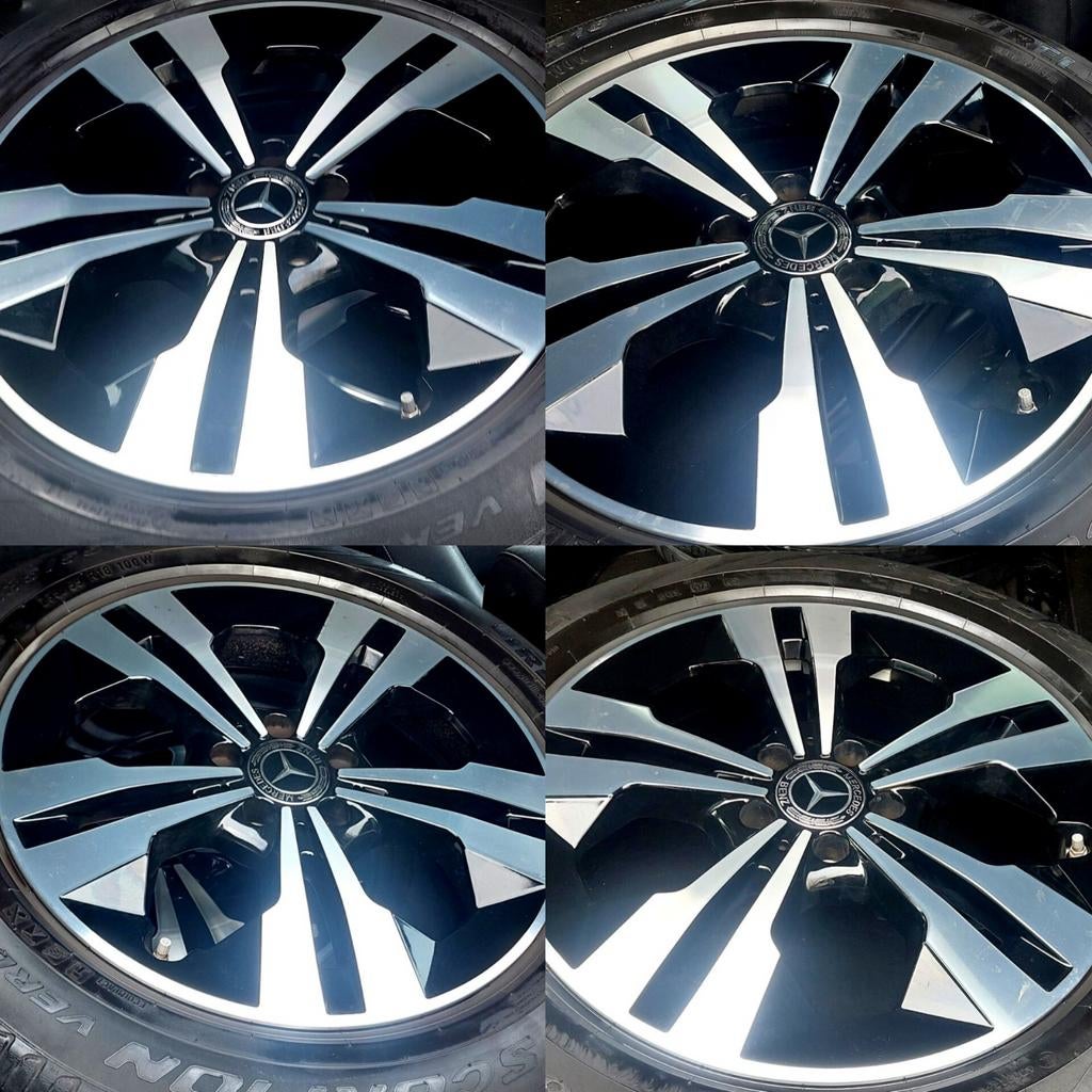 Originele Mercedes glb gla velgen met zomerbanden 235 55 18, Auto-onderdelen, Banden en Velgen, Zomerbanden, Band(en)