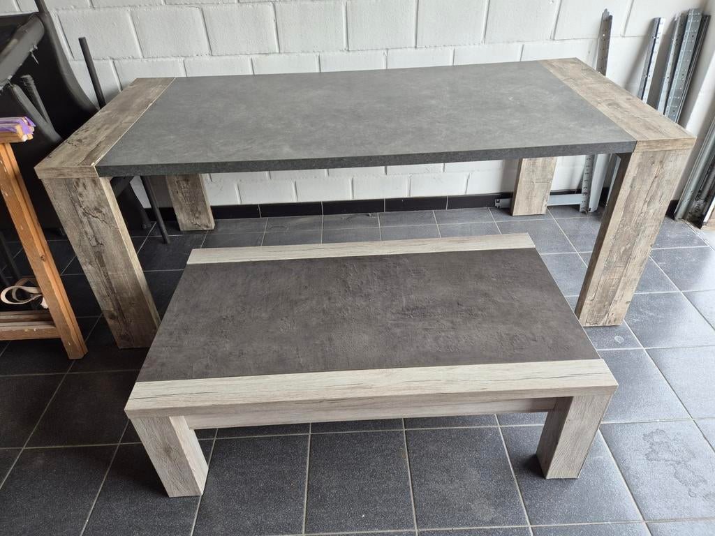 Eettafel +salontafel, Huis en Inrichting, Tafels | Eettafels, Ophalen