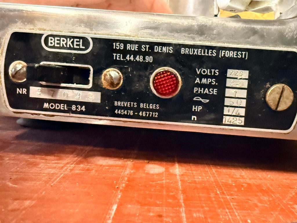 Snijmachine berkel model 834, Elektronische apparatuur, Ophalen, Gebruikt