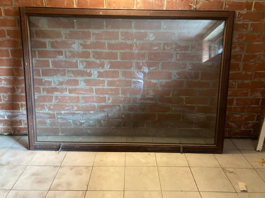 raam, Double vitrage, 160 cm ou plus, Fenêtre de façade ou Vitre, Enlèvement