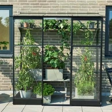 Muurkas Qube LT 26, zwart, VG 3mm + PC 6 mm, Verzenden, Nieuw