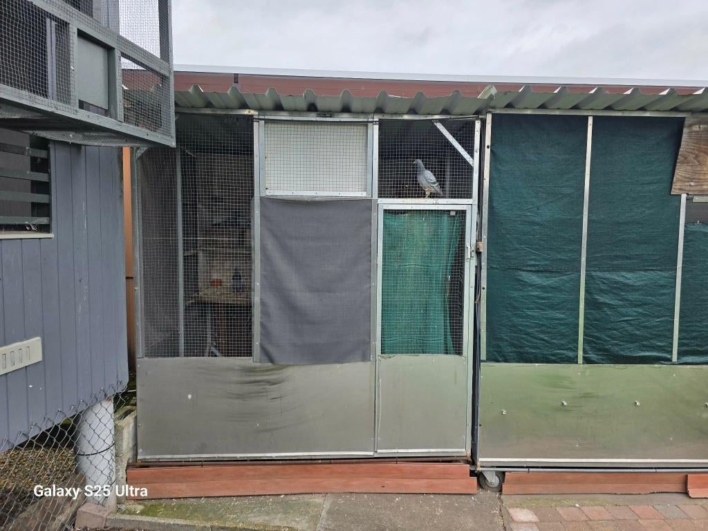 voliere, Dieren en Toebehoren, Vogels | Hokken en Kooien, Ophalen, Gebruikt, Aluminium, Volière