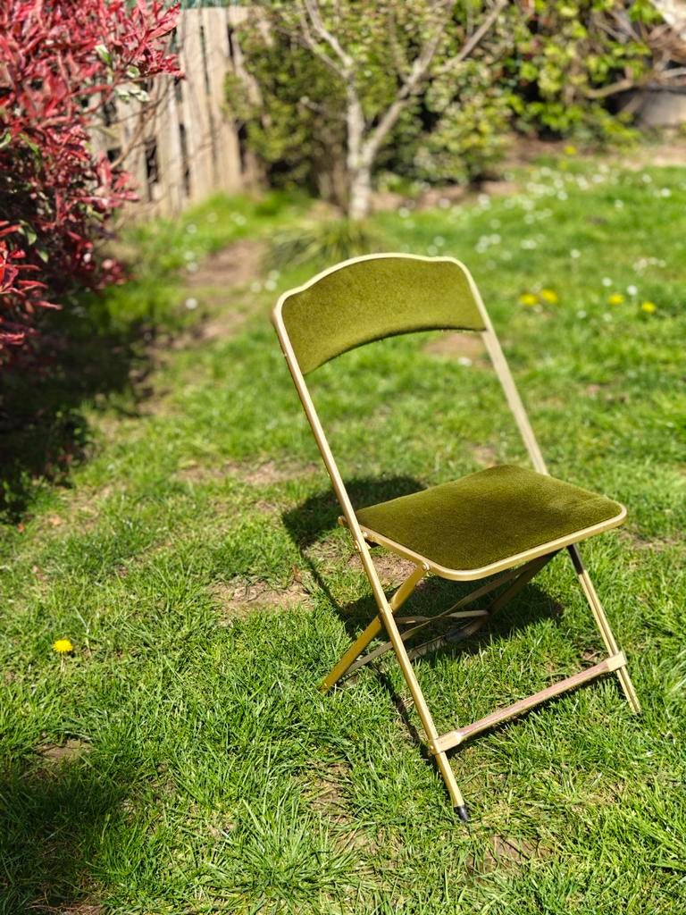 Set van 6 vintage 'opera' klapstoelen, Frans design, Ophalen