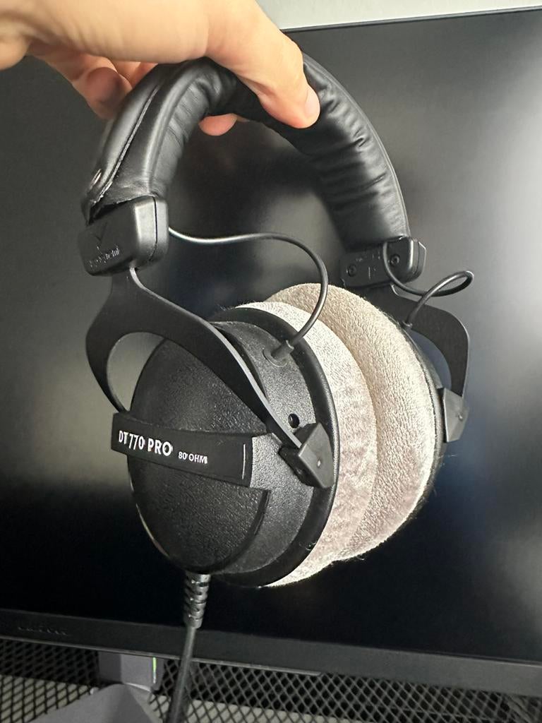 beyerdynamic DT 770 PRO 80 Ohm en noir, Audio, Tv en Foto, Hoofdtelefoons, Ophalen of Verzenden