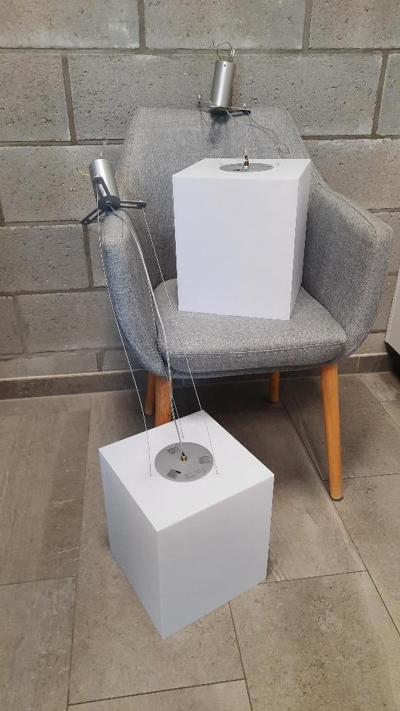 Hanglamp design by Delta Light - 2 stuks (€39 per stuk), Enlèvement, Utilisé, Synthétique, 50 à 75 cm