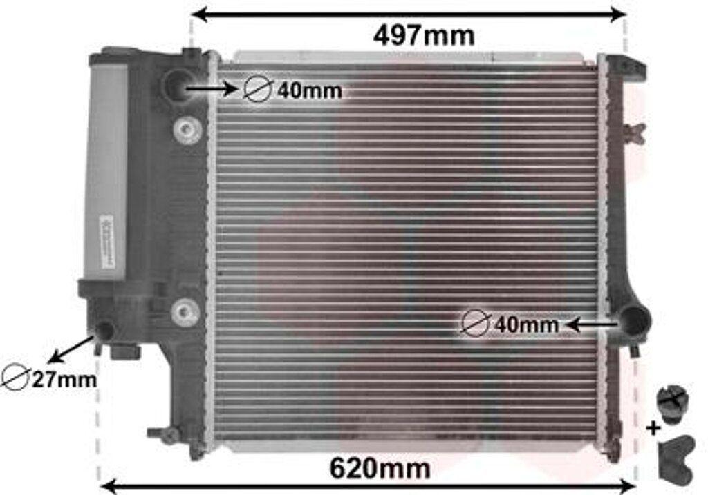 Radiateur 440x440x34 MM aut BMW 3 serie E30 4 cyl  171117191, Neuf, -, -, -
