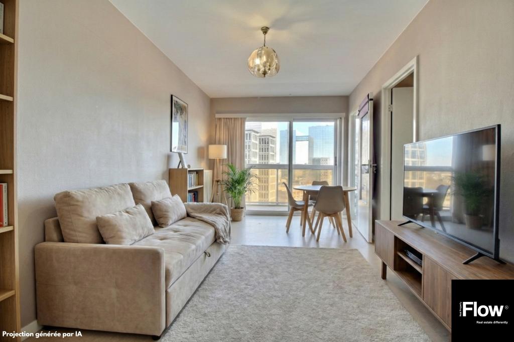 Studio lumineux, 1000 Bruxelles avec terrasse, Immo, Bruxelles, 1 pièces, Jusqu'à 200 m², Bruxelles