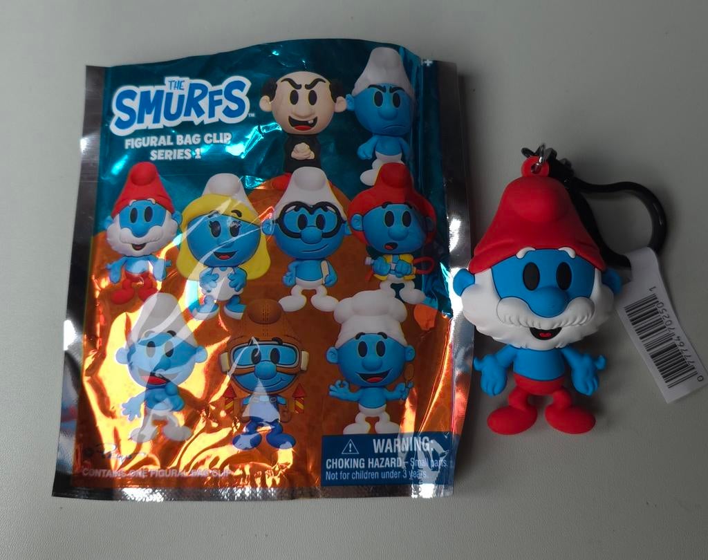 Porte-clé figurine Grand Schtroumpf neuf, Collections, Envoi, Neuf, Grand Schtroumpf, Poupée, Figurine ou Peluche