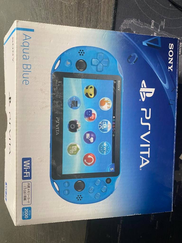 PS vita ,PCH-2000 jailbreak carte 256 gb avec tout les jeux, Enlèvement, Comme neuf, Bleu, Avec jeux