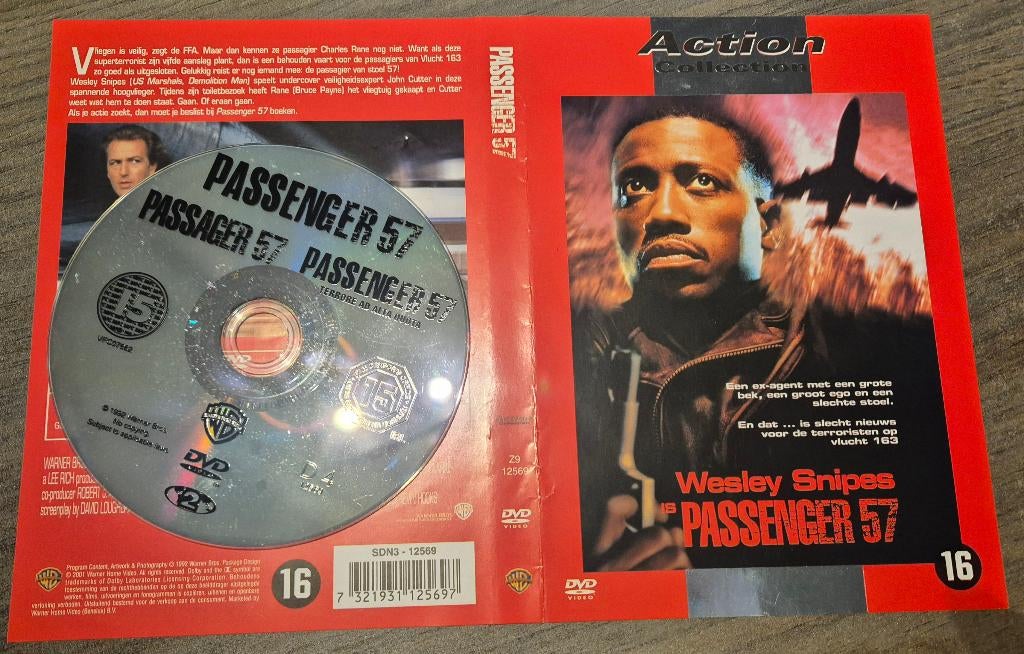 Passenger 57, Vanaf 16 jaar, Ophalen of Verzenden, Zo goed als nieuw, Actiethriller