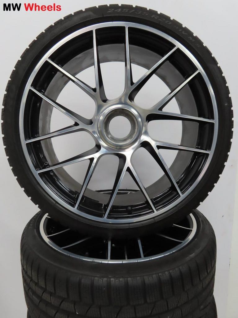 Porsche 20 inch Origineel 911 991 velgen Turbo winterbanden, Auto-onderdelen, Banden en Velgen, Banden en Velgen, Winterbanden