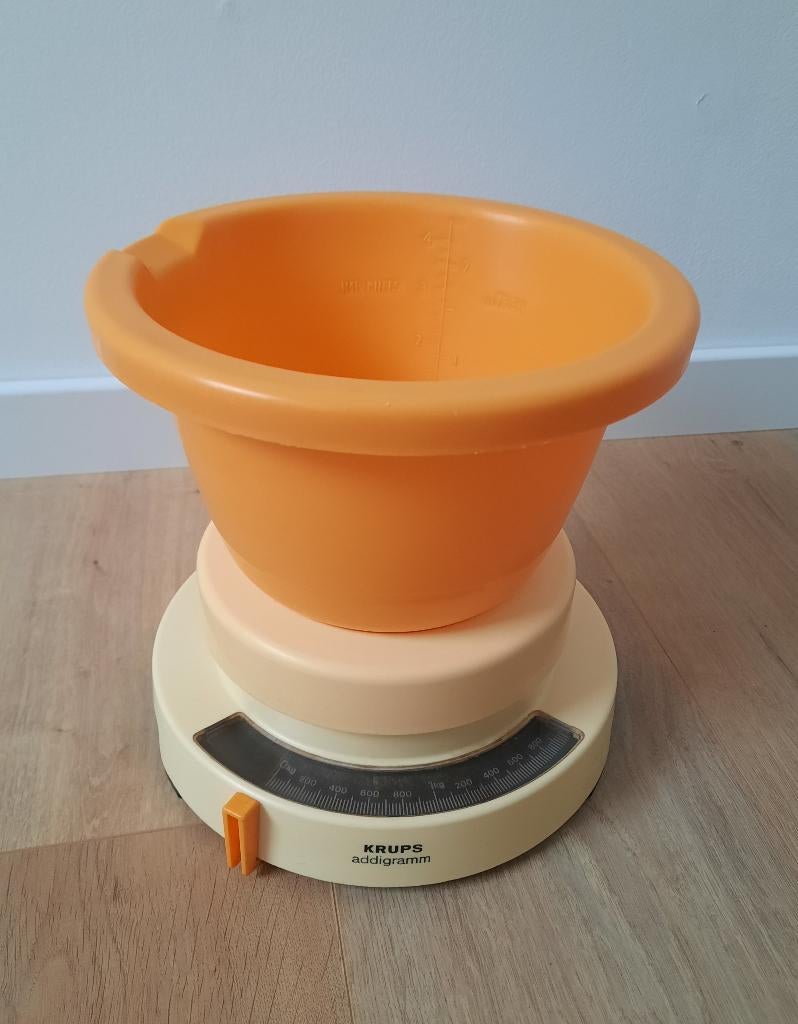 Vintage Krups weegschaal, Moins de 10 kg, Analogique, Enlèvement ou Envoi, Balance de cuisine