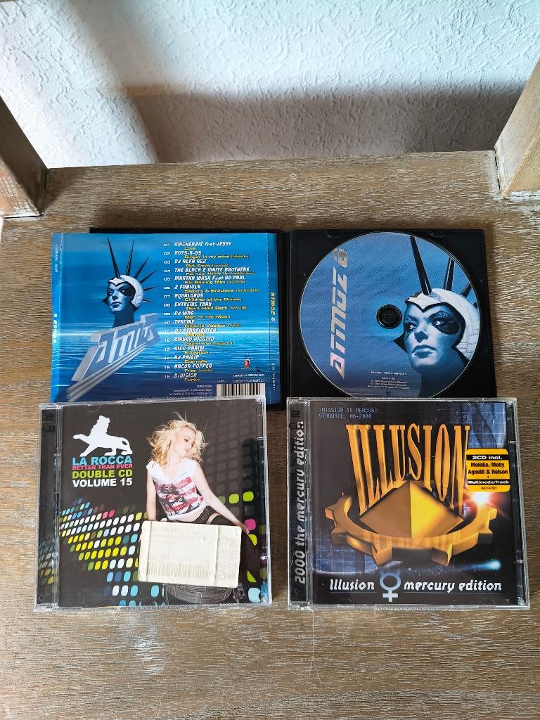 3 Trance cd´s La Rocca volume 15 Illusion 2000 Atmoz 6, Ophalen of Verzenden, Gebruikt, Techno of Trance