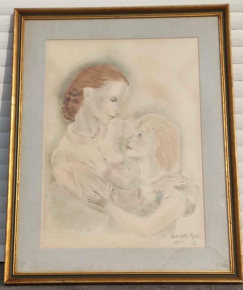 Gravure maternité signe Mariette lydis, Antiquités & Art, Art | Eaux-fortes & Gravures, Gravure, Enlèvement ou Envoi