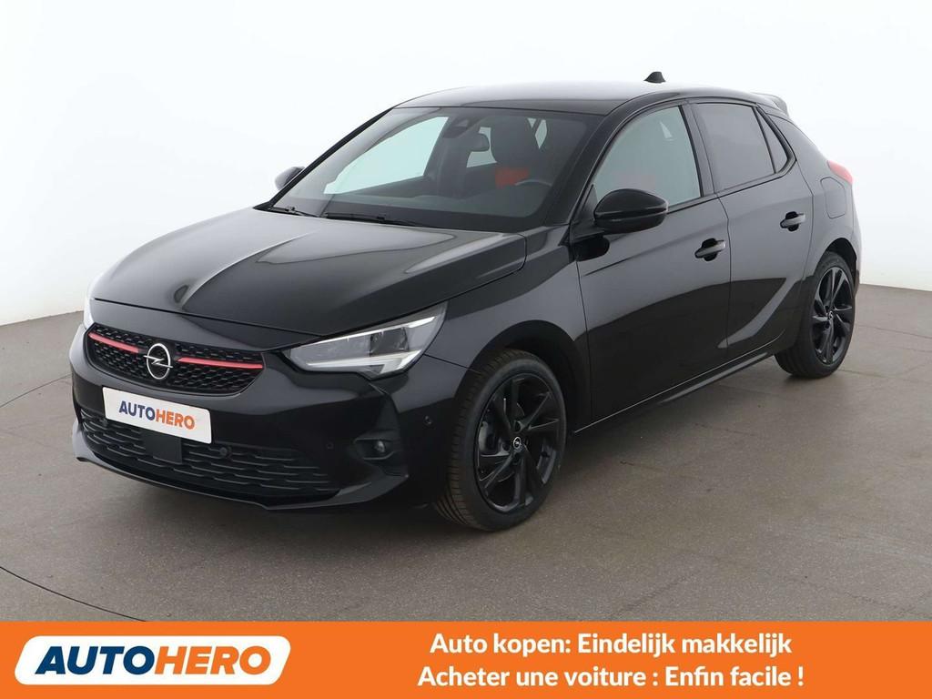 Opel Corsa 1.2 Turbo GS Line (bj 2020, automaat), Auto's, Stof, Gebruikt, 1199 cc, Zwart