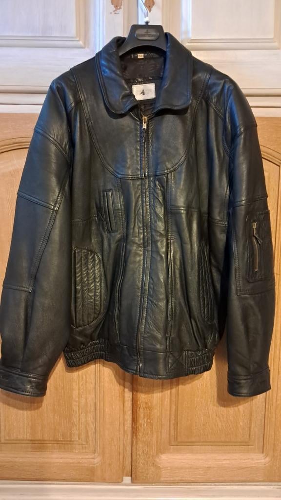 Lederen Blouson SHAMP  maat 54, Ophalen, Maat 52/54 (L)